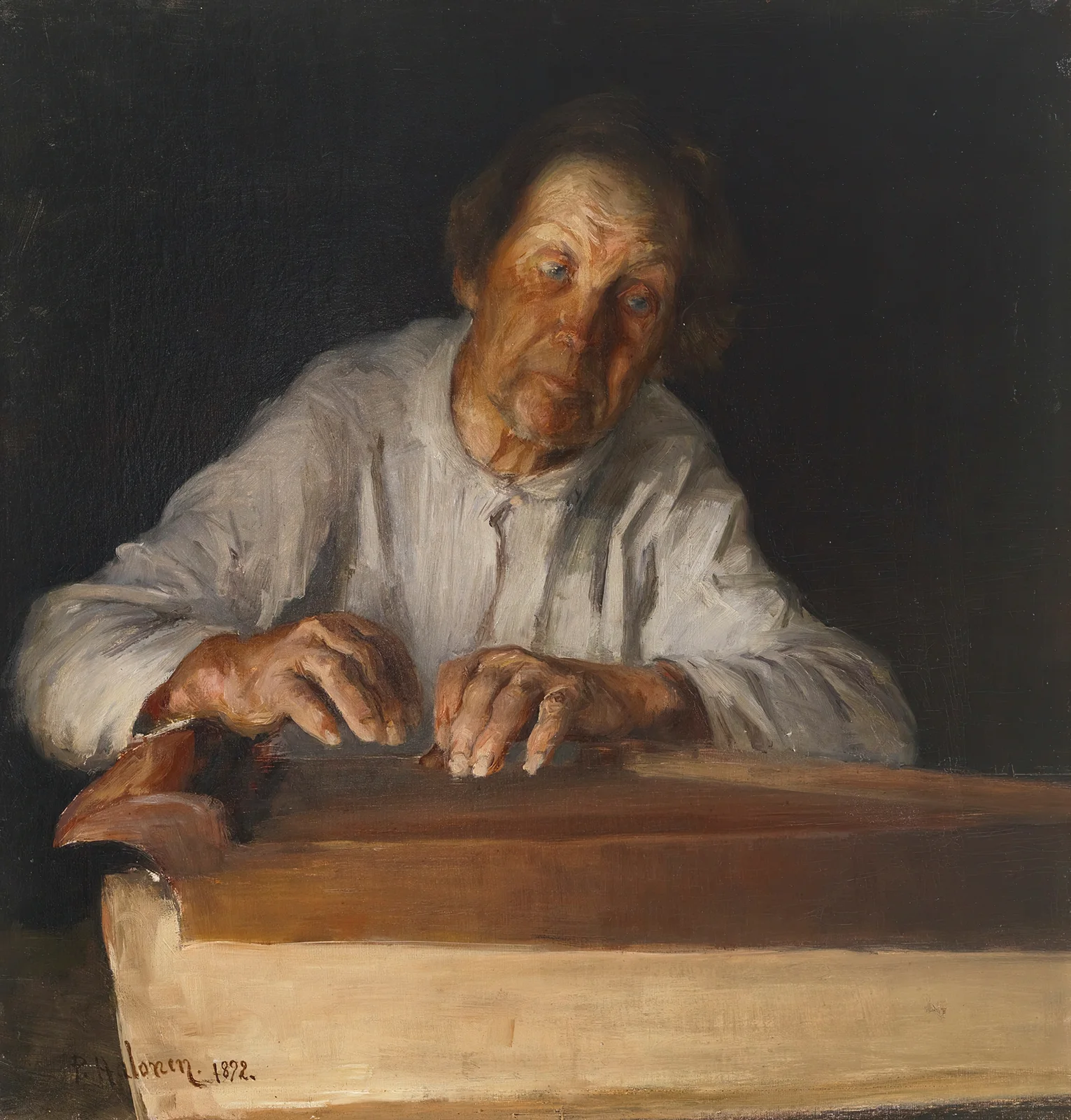 The Kantele Player av Pekka Halonen