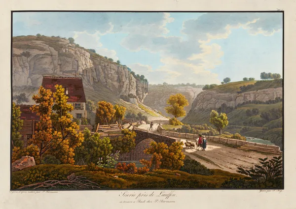 Scierie près de Lauffen av Peter Birmann