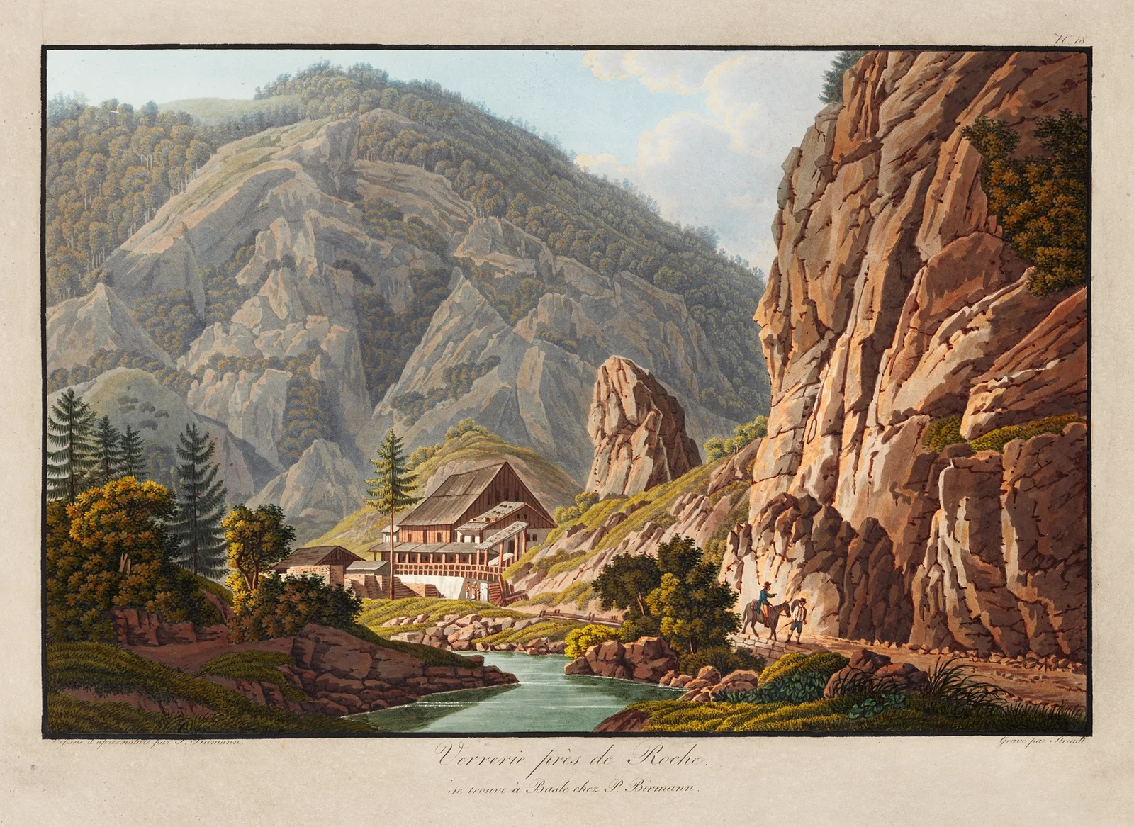 Verrerie près de Roche av Peter Birmann