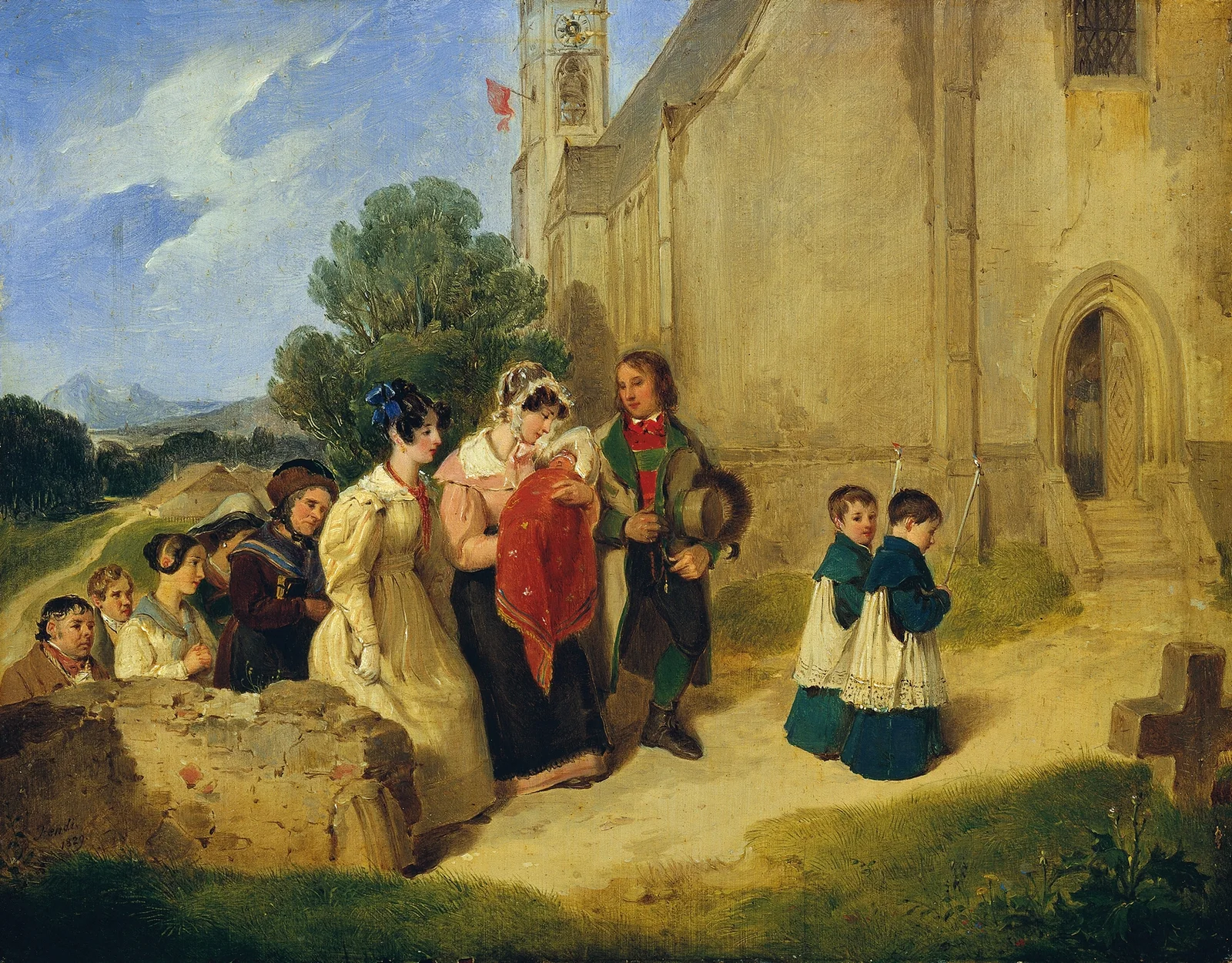 Der Taufgang av Peter Fendi