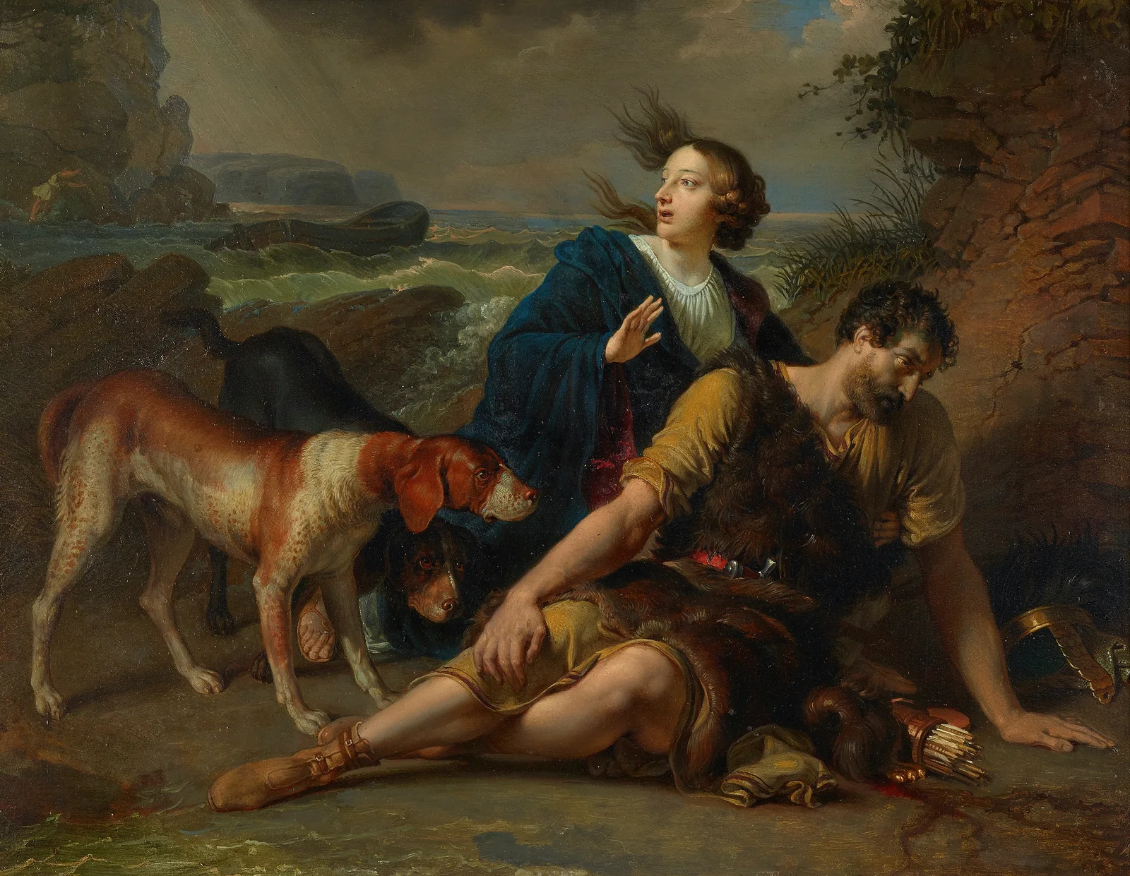 Arindal und Daura av Johann Peter Krafft