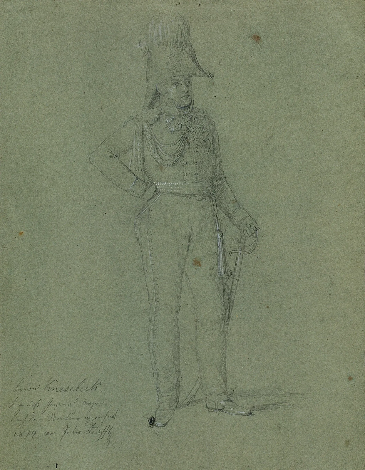 Baron Knesebeck av Johann Peter Krafft