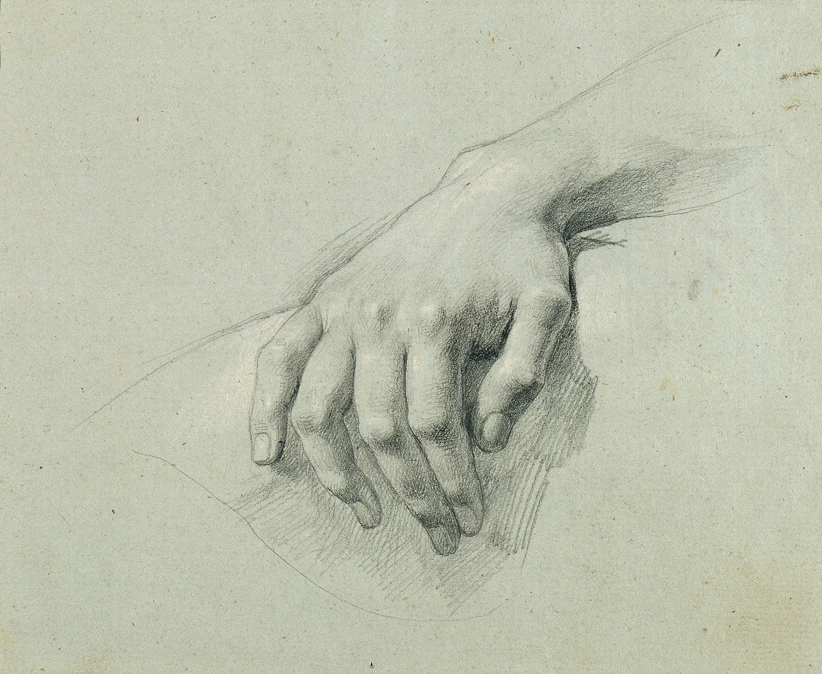 Handstudie zu ‘Arindal und Daura’ av Johann Peter Krafft