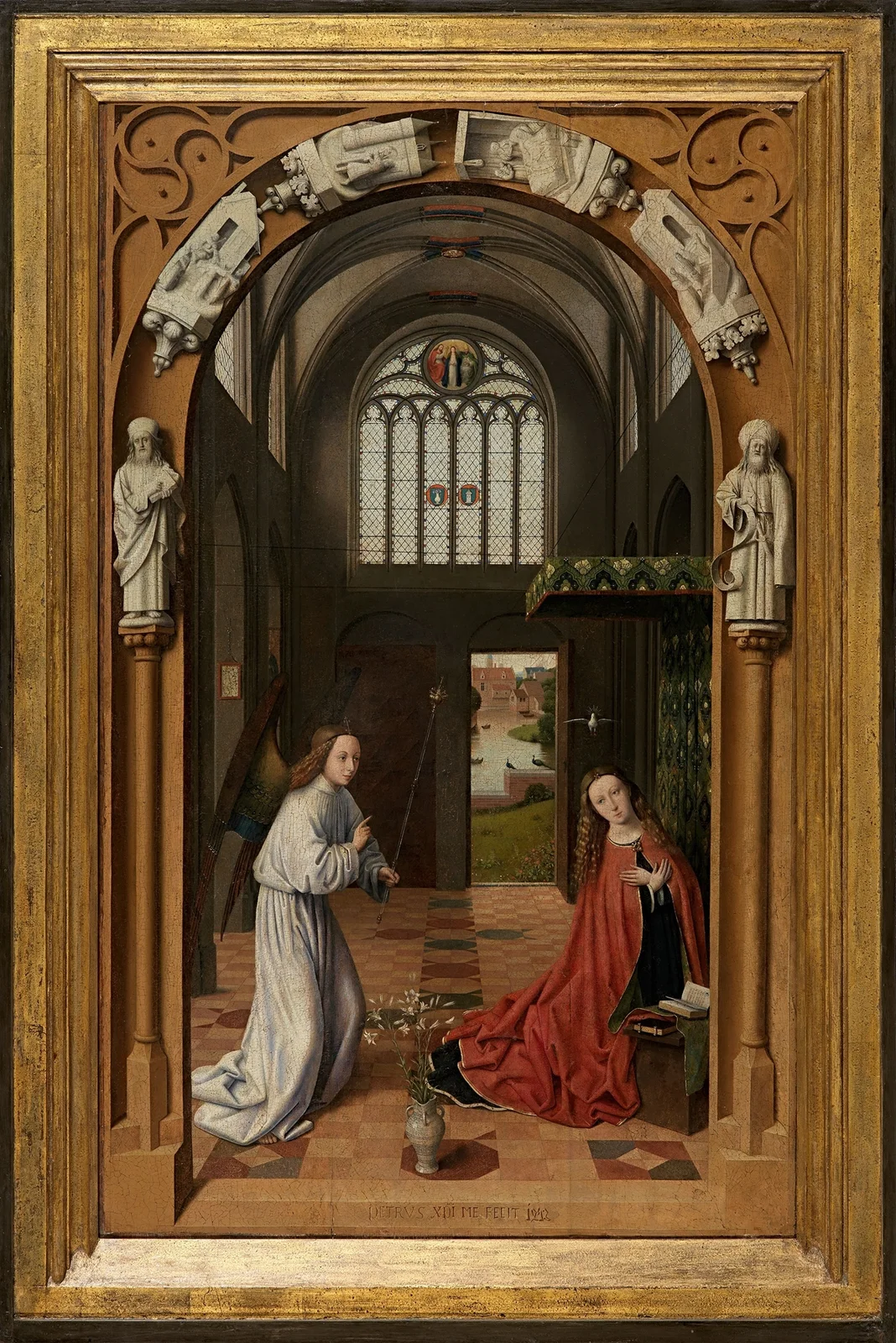 Annunciation av Petrus Christus