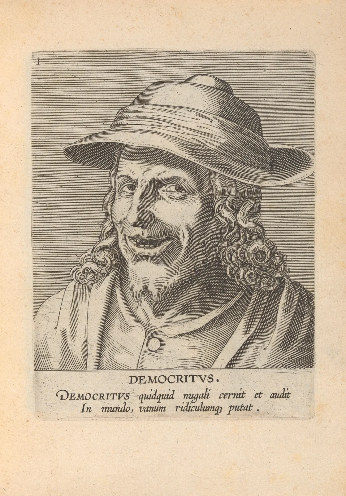 Democritus av Philip Galle