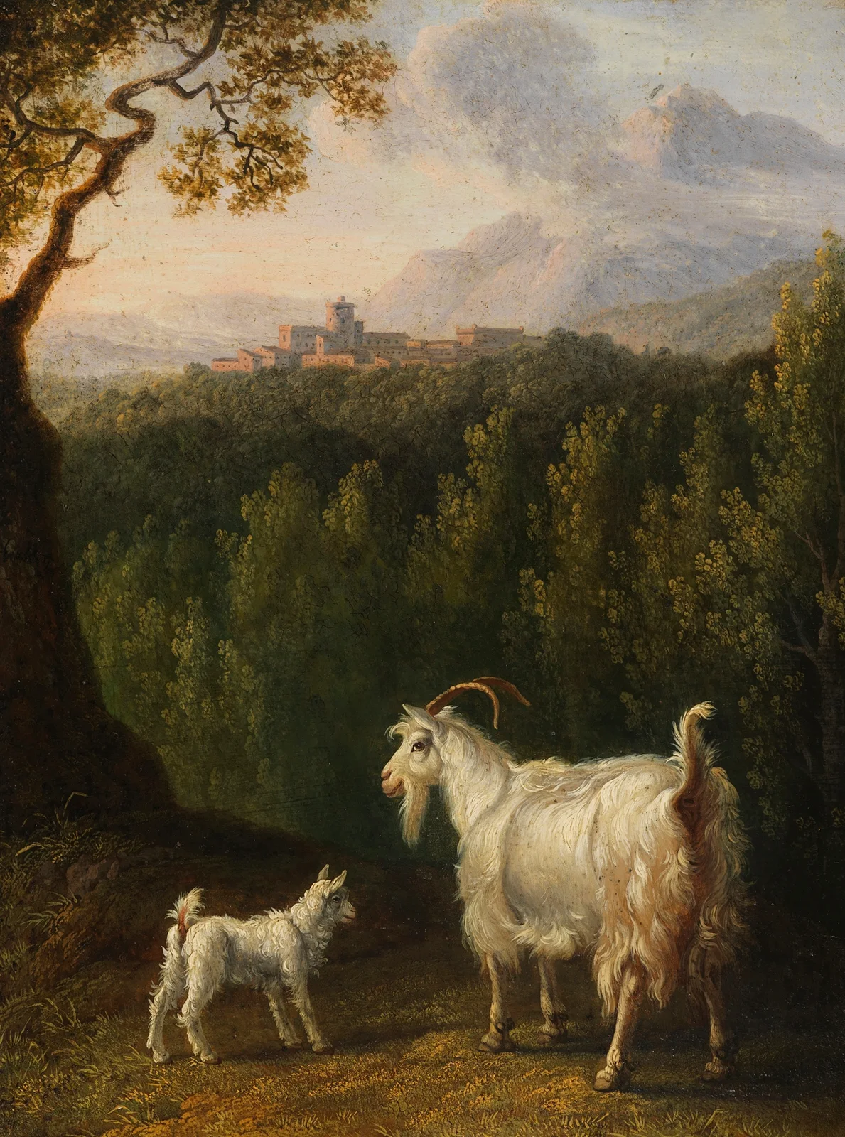 Ziege am Bachlauf av Jacob Philipp Hackert