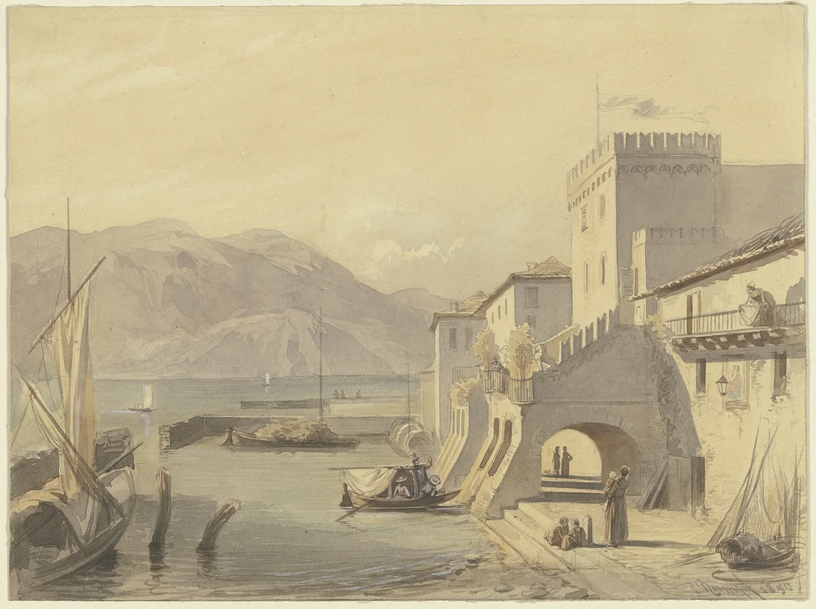 Upper Italian port av Philipp Rumpf