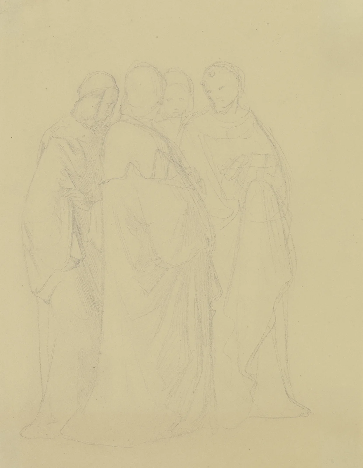 Four clergymen av Philipp Veit