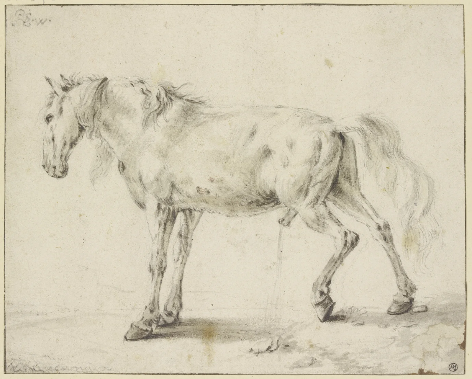Peeing horse av Philips Wouwerman