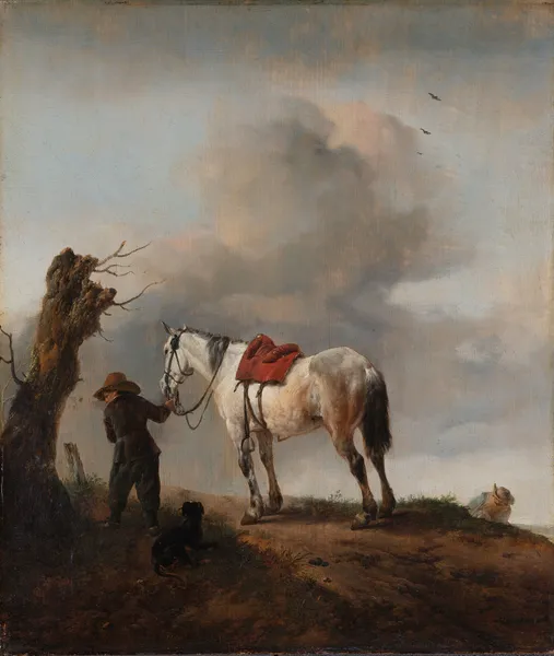 The Grey Horse av Philips Wouwerman