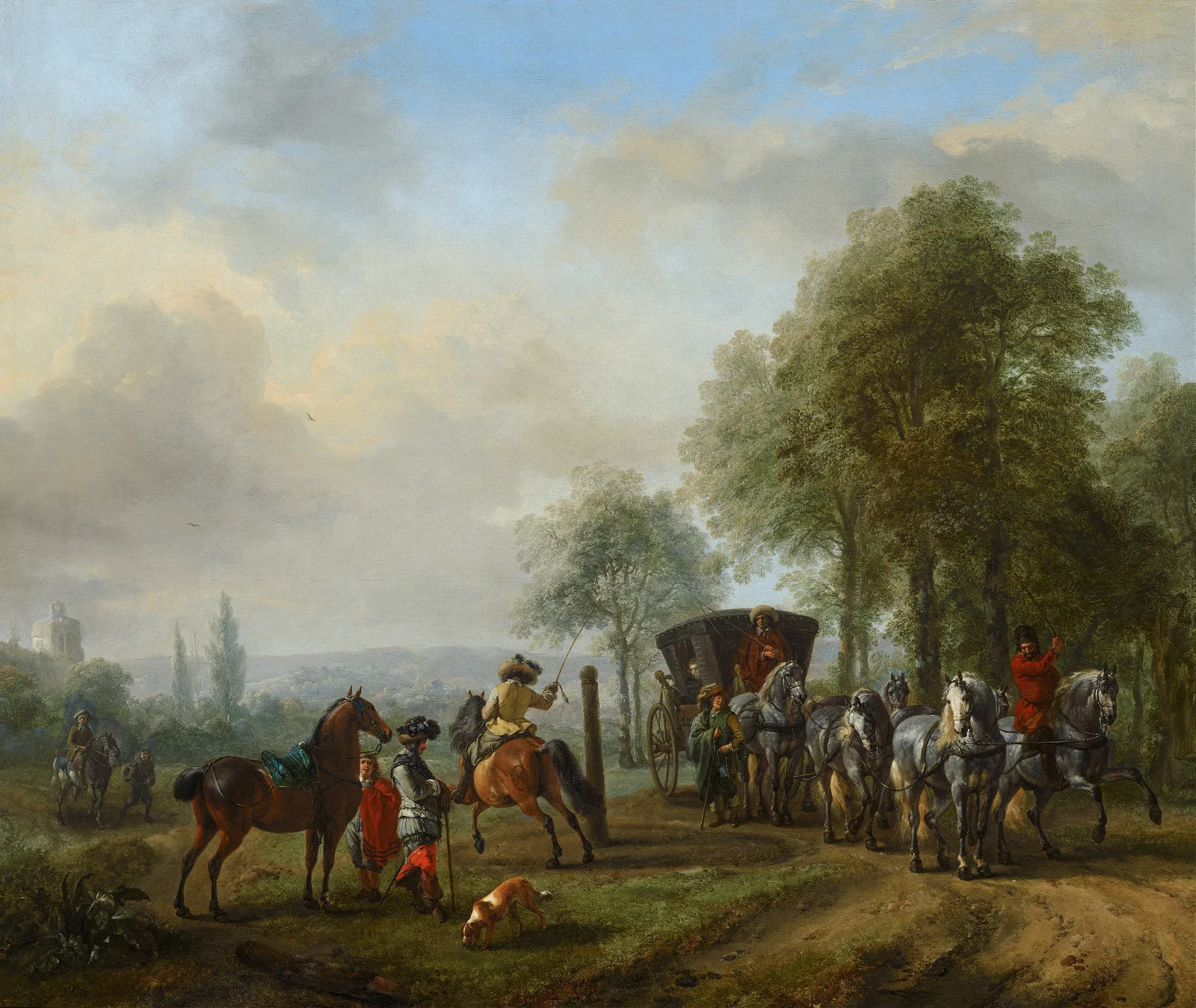 The Riding School av Philips Wouwerman
