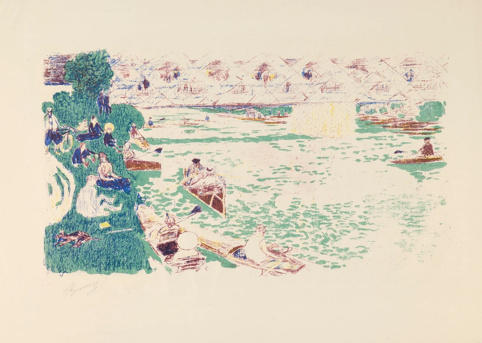 Boating av Pierre Bonnard