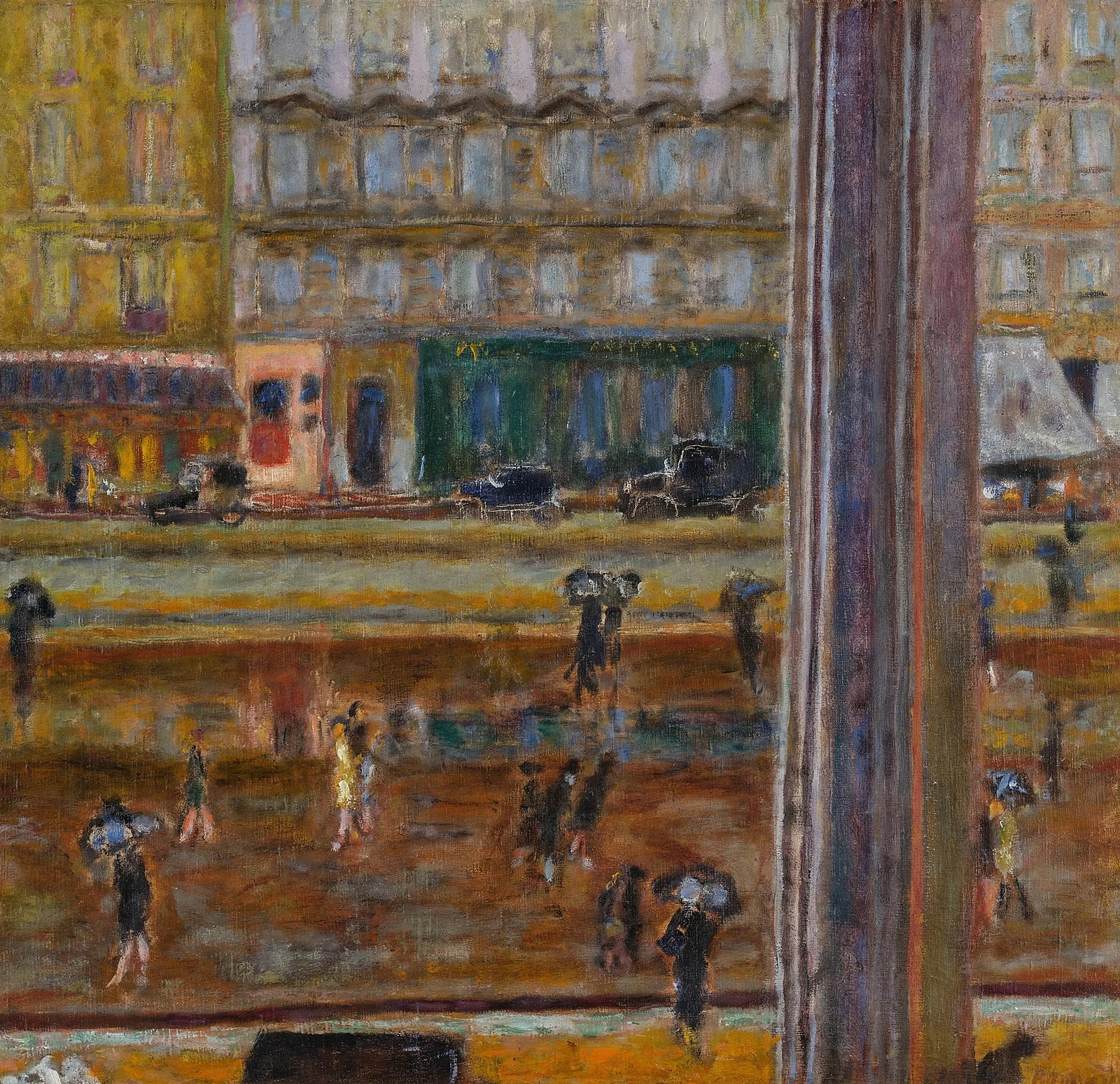 Boulevard des Batignolles (La Pluie) av Pierre Bonnard