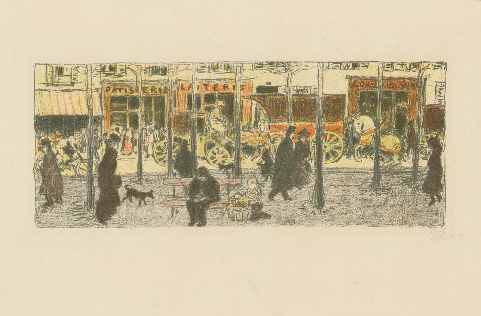 Boulevard av Pierre Bonnard