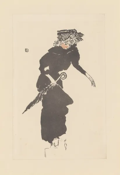 Femme au parapluie av Pierre Bonnard