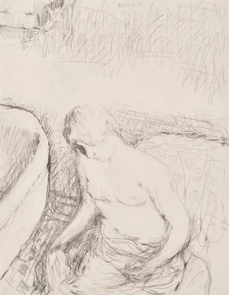 Jeune femme à sa toilette av Pierre Bonnard