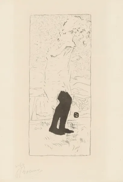 Jeune femme aux bas noirs, 1893 – nr 2 av Pierre Bonnard
