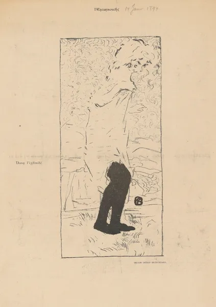 Jeune femme aux bas noirs, 1893 – nr 1 av Pierre Bonnard