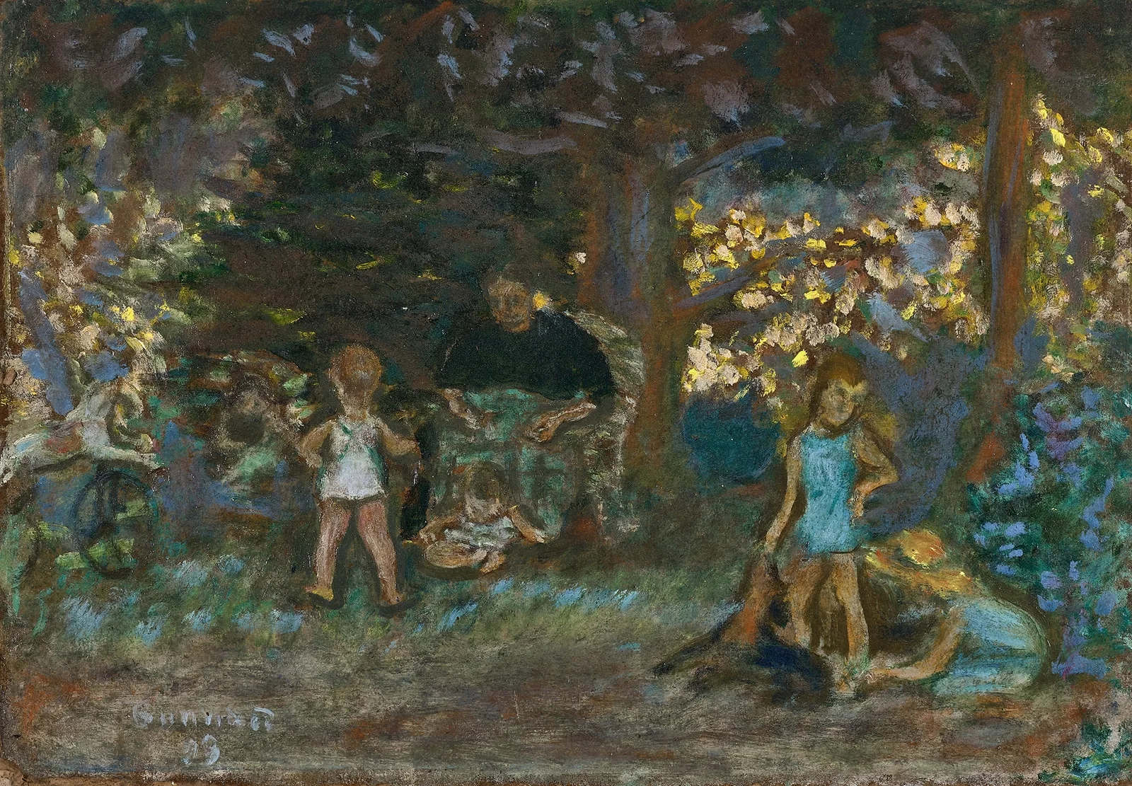 Jeux d’enfants (au Grand-Lemps) av Pierre Bonnard