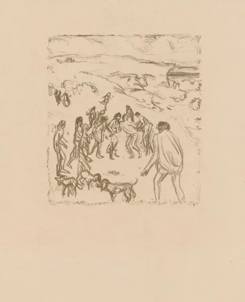 La capture – Variantes pour Daphnis et Chloé av Pierre Bonnard