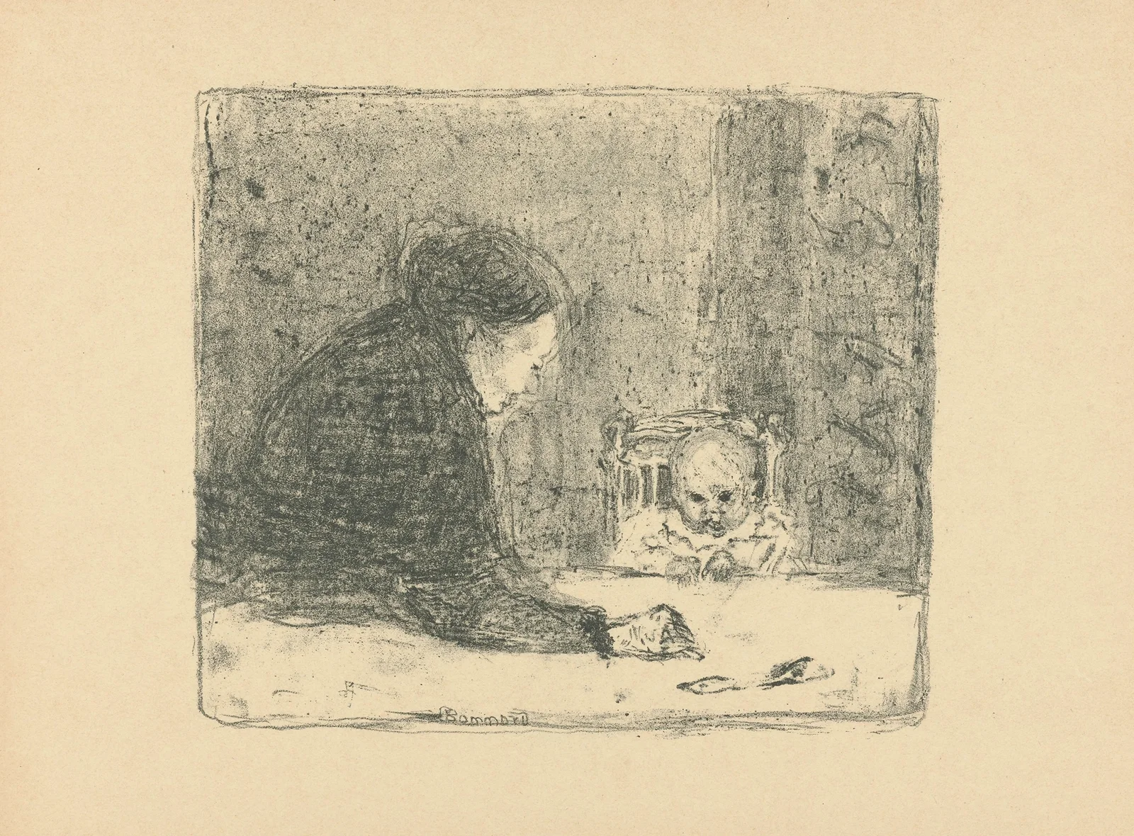 La Grandmère. Intérieur av Pierre Bonnard