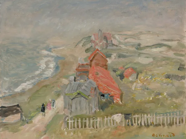 La Maison Au Bord Du Chemin Ou Maisons Sur La Falaise av Pierre Bonnard