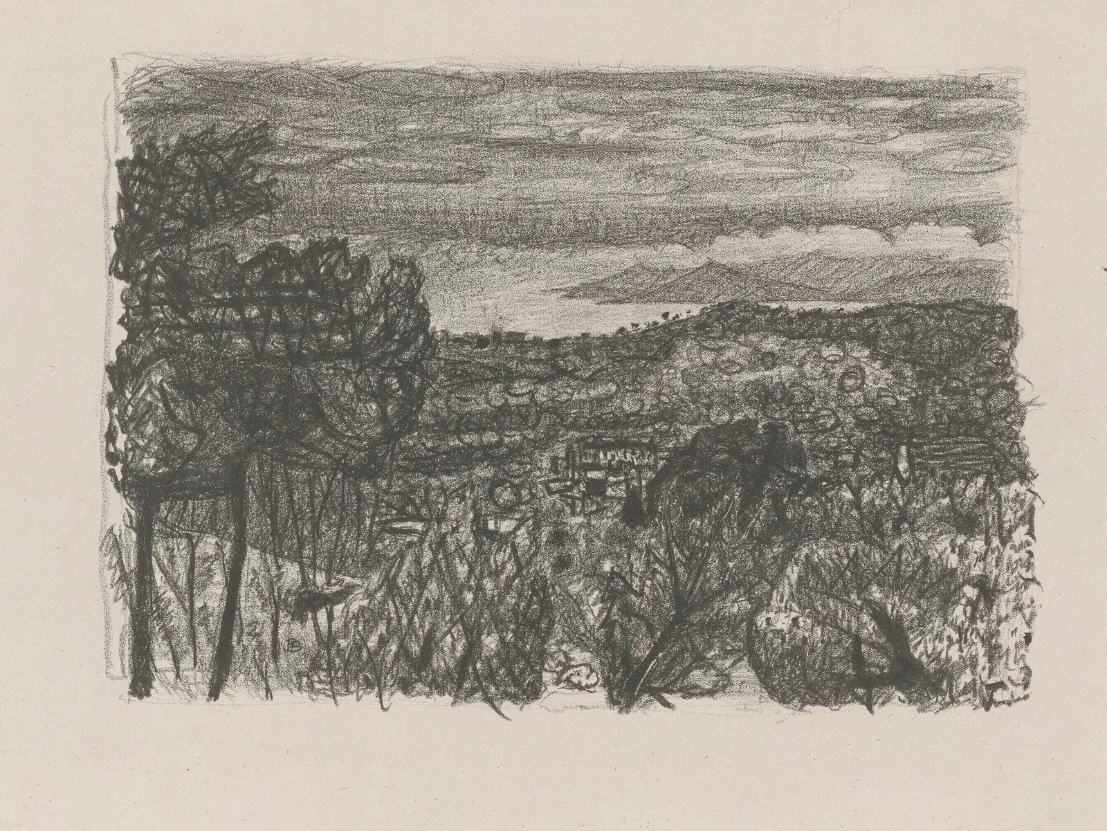 La nuit tombe av Pierre Bonnard