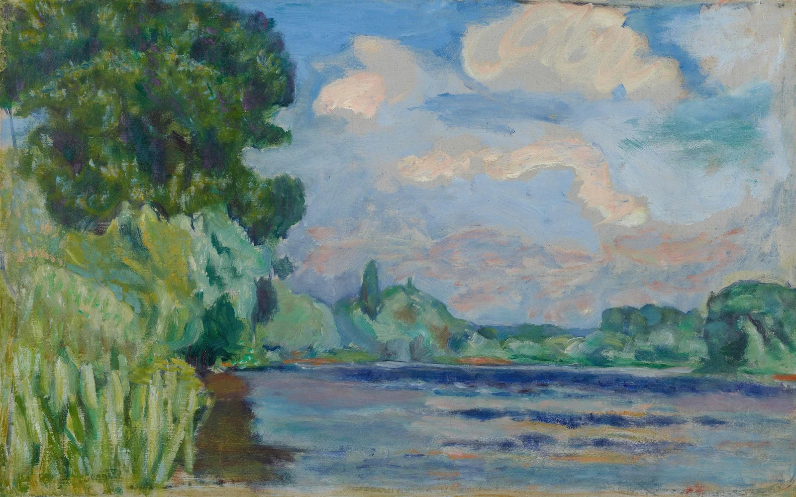 La Seine à Vernon av Pierre Bonnard