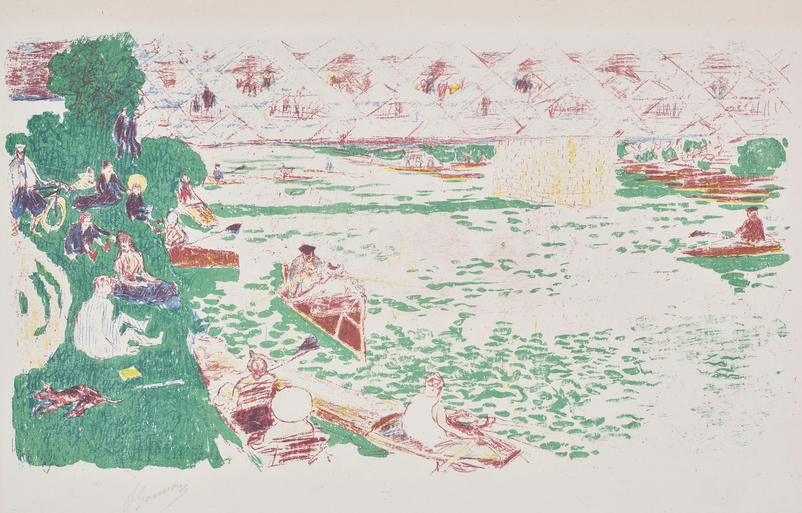 Le Canotage av Pierre Bonnard