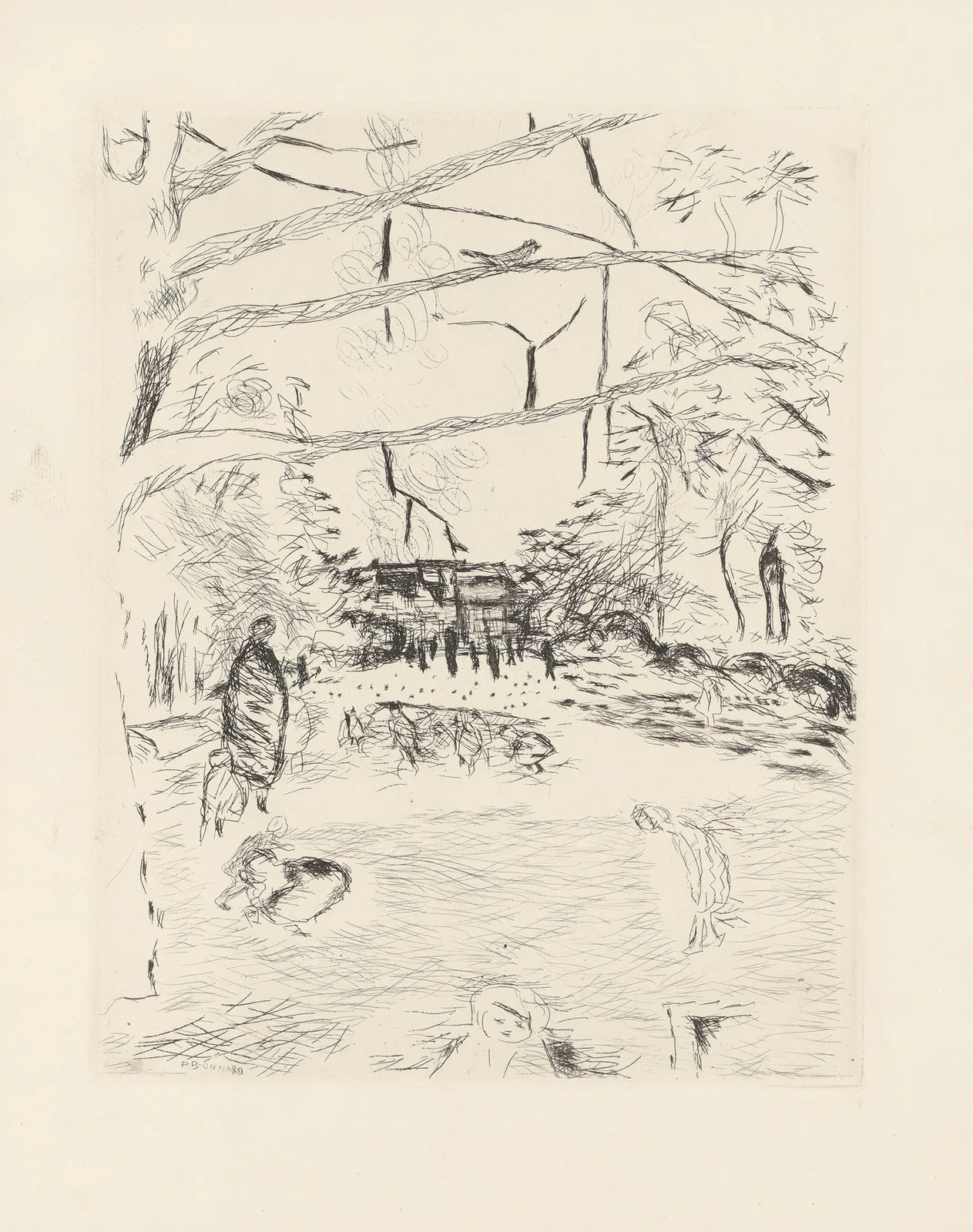 Le parc Monceau av Pierre Bonnard