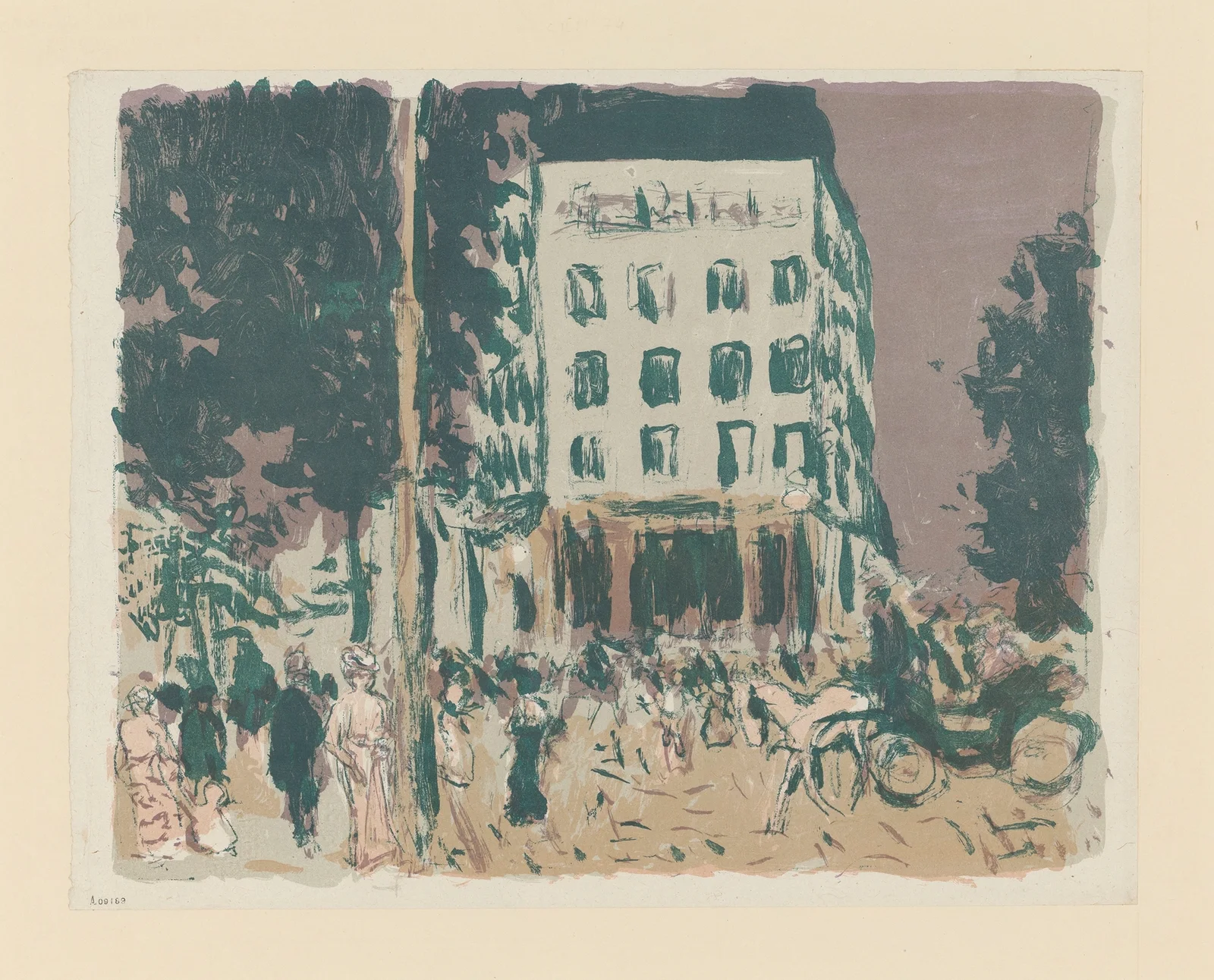 Les boulevards av Pierre Bonnard