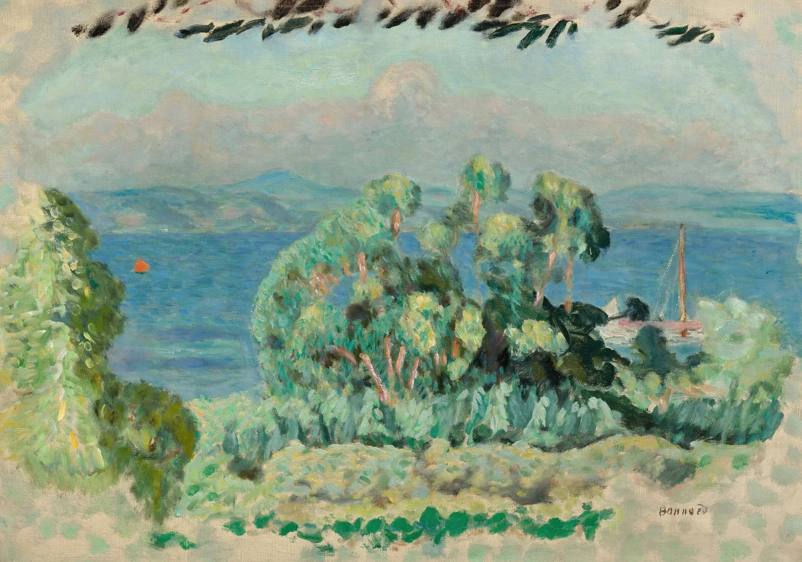 Les eucalyptus av Pierre Bonnard