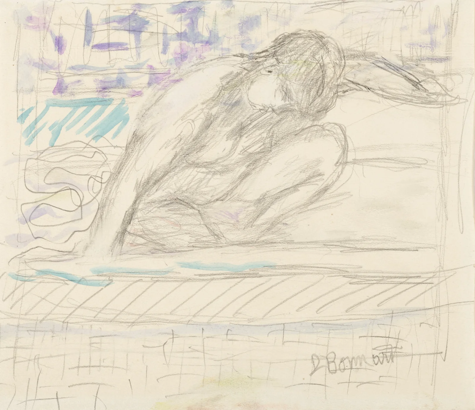 Nu accroupi av Pierre Bonnard
