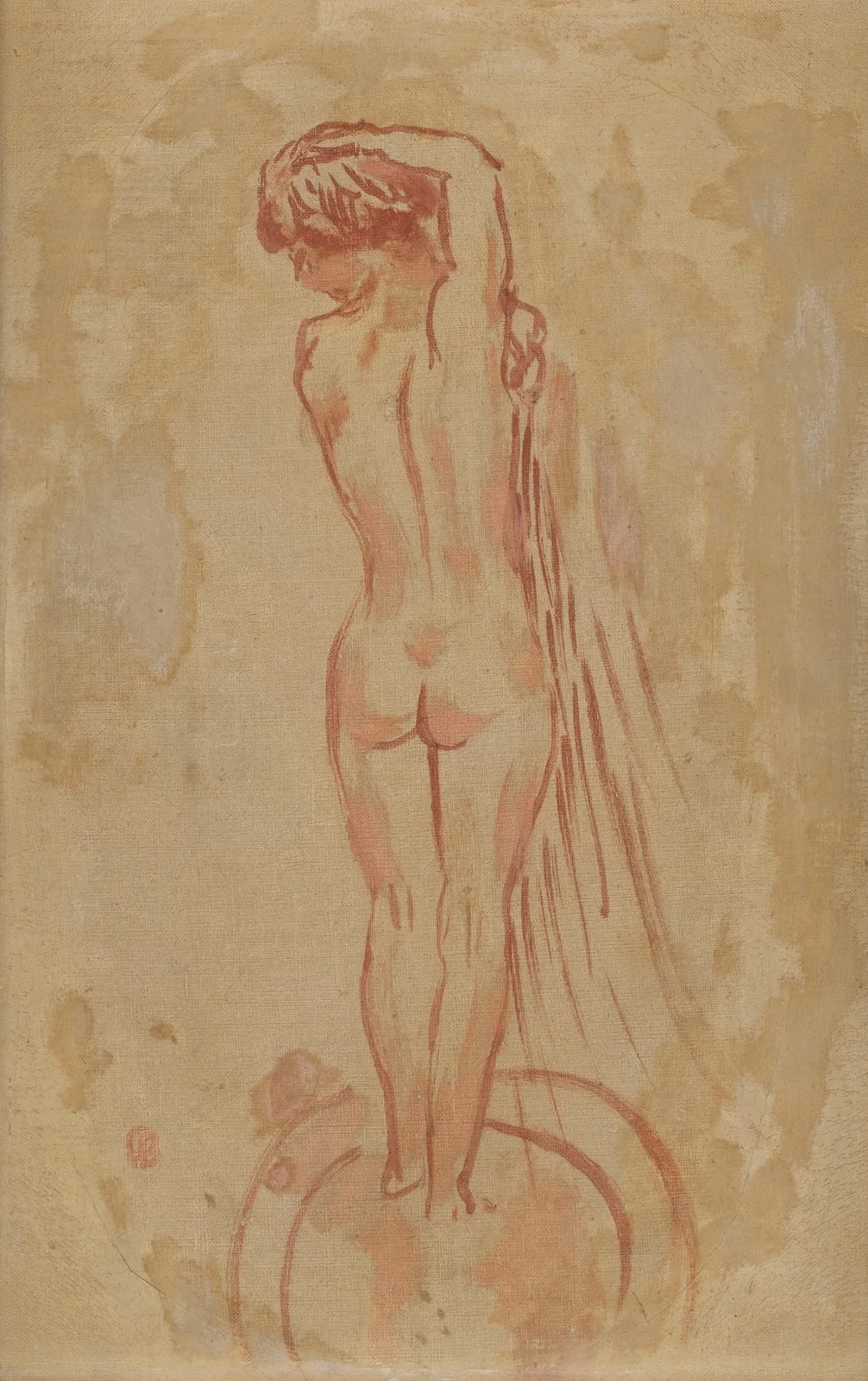 Nu de dos av Pierre Bonnard