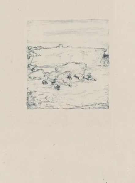 Paysage au rocher av Pierre Bonnard