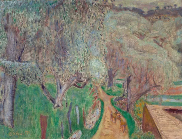 Paysage clair ou Oliviers à Cagnes av Pierre Bonnard