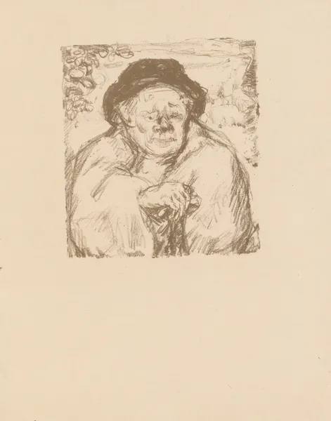 Personnage masculin en buste av Pierre Bonnard