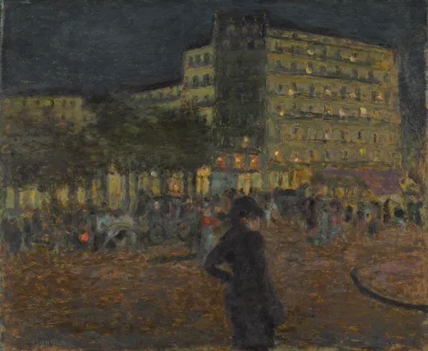 Place Pigalle at Night av Pierre Bonnard