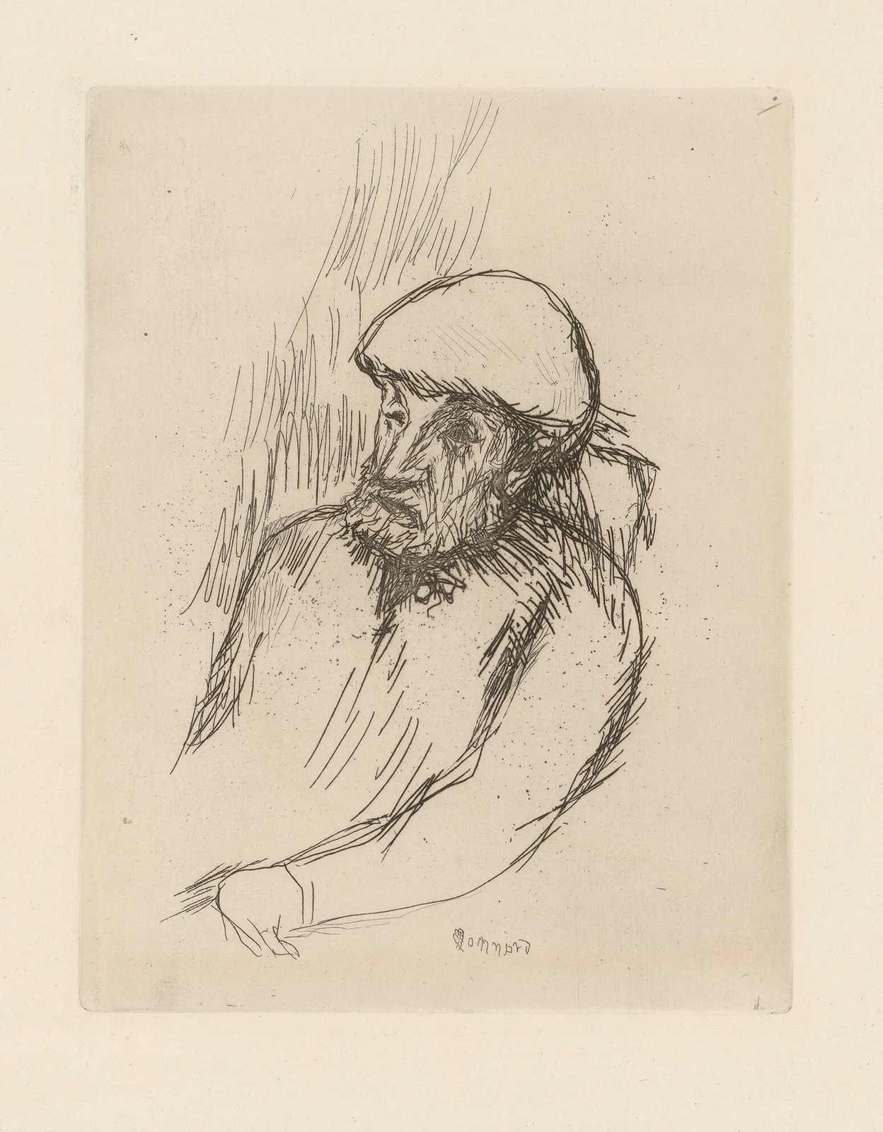 Portrait de Renoir av Pierre Bonnard
