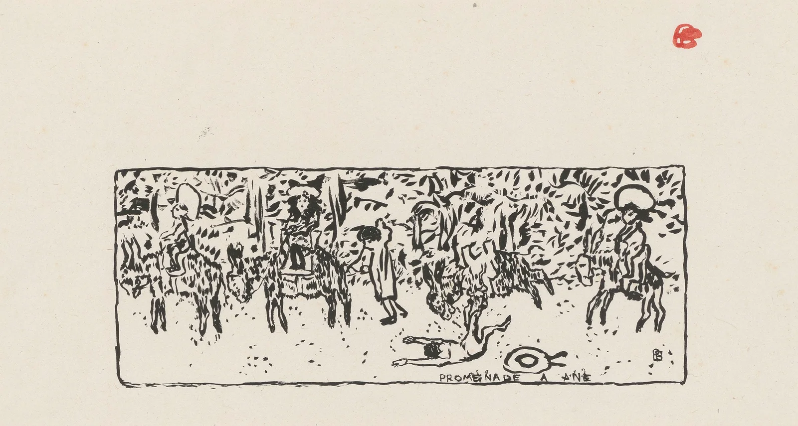 Promenade à âne av Pierre Bonnard