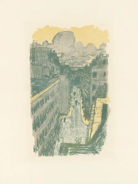 Rue vue d’en haut av Pierre Bonnard