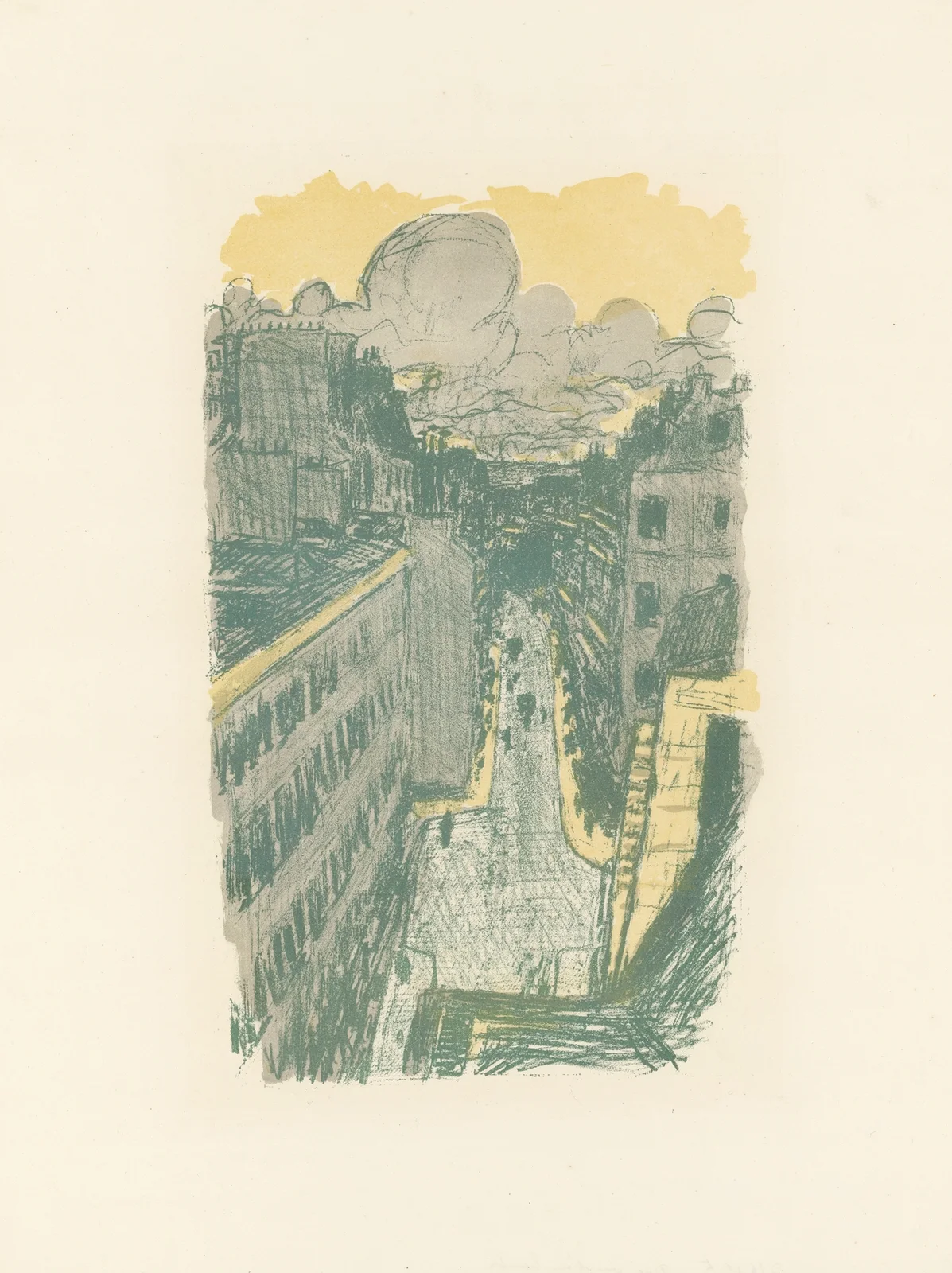 Rue vue d’en haut av Pierre Bonnard
