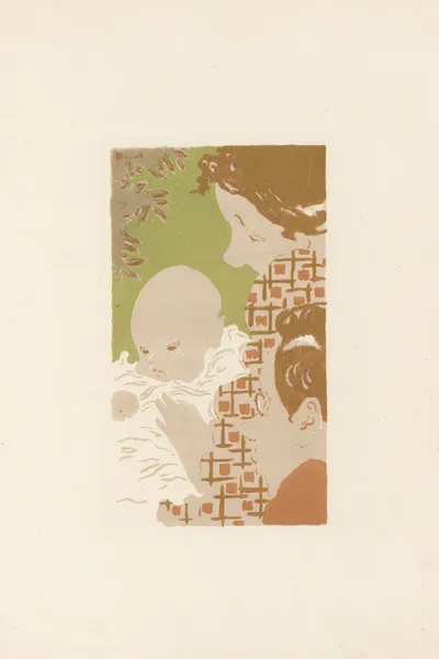 Scène de famille – en hauteur av Pierre Bonnard