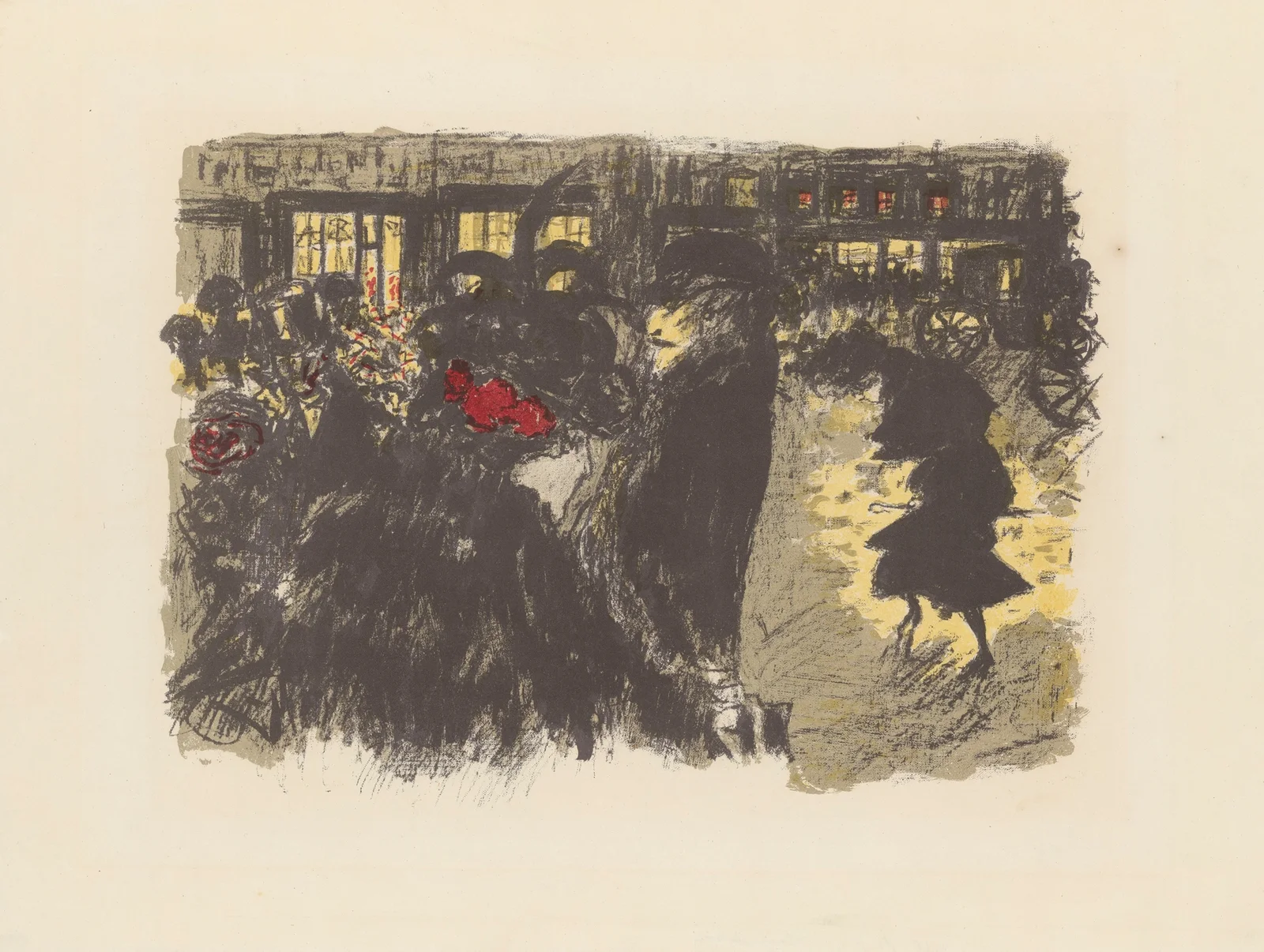 The Square at Evening (Place le soir) av Pierre Bonnard