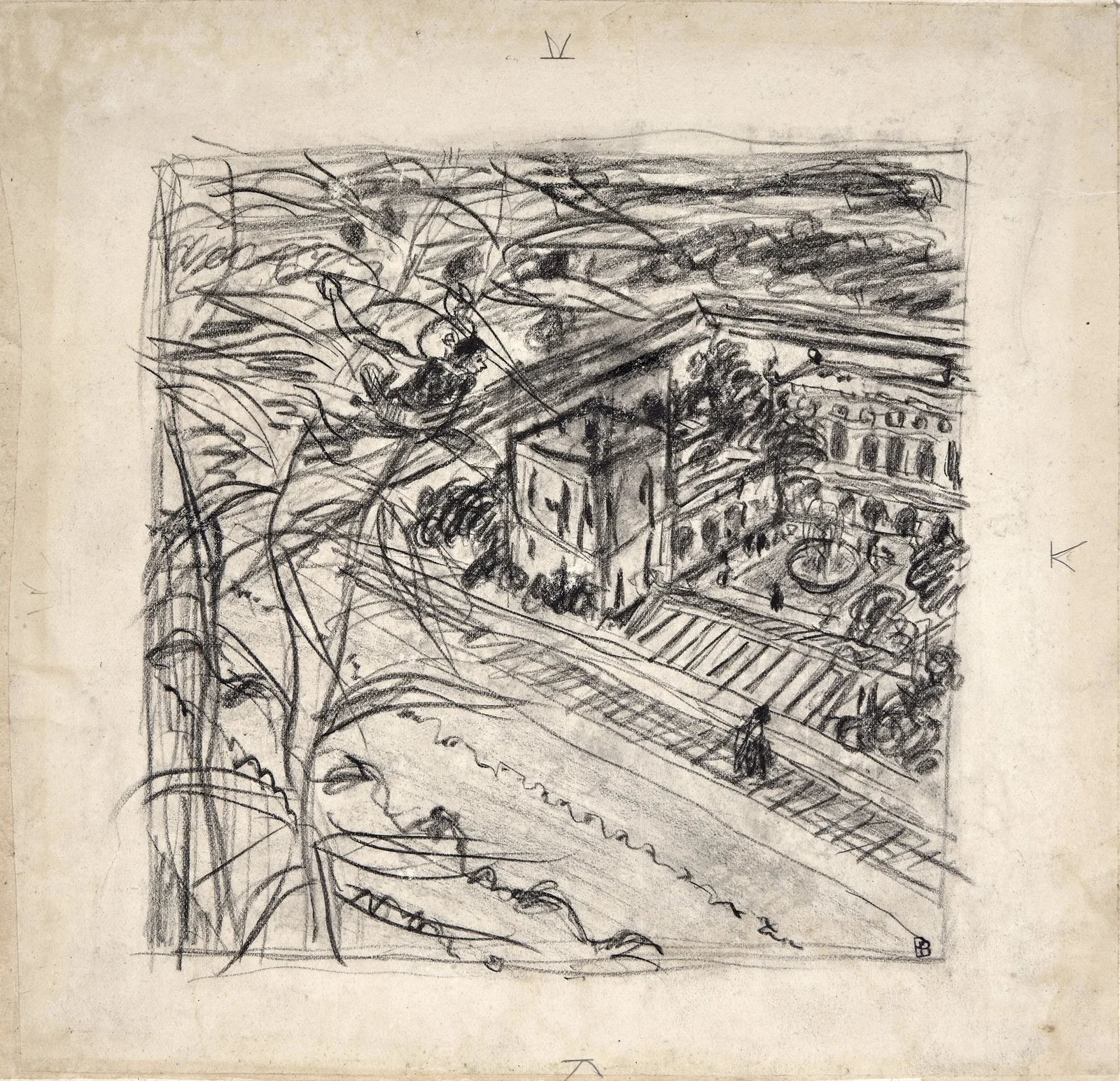 Vue de château av Pierre Bonnard
