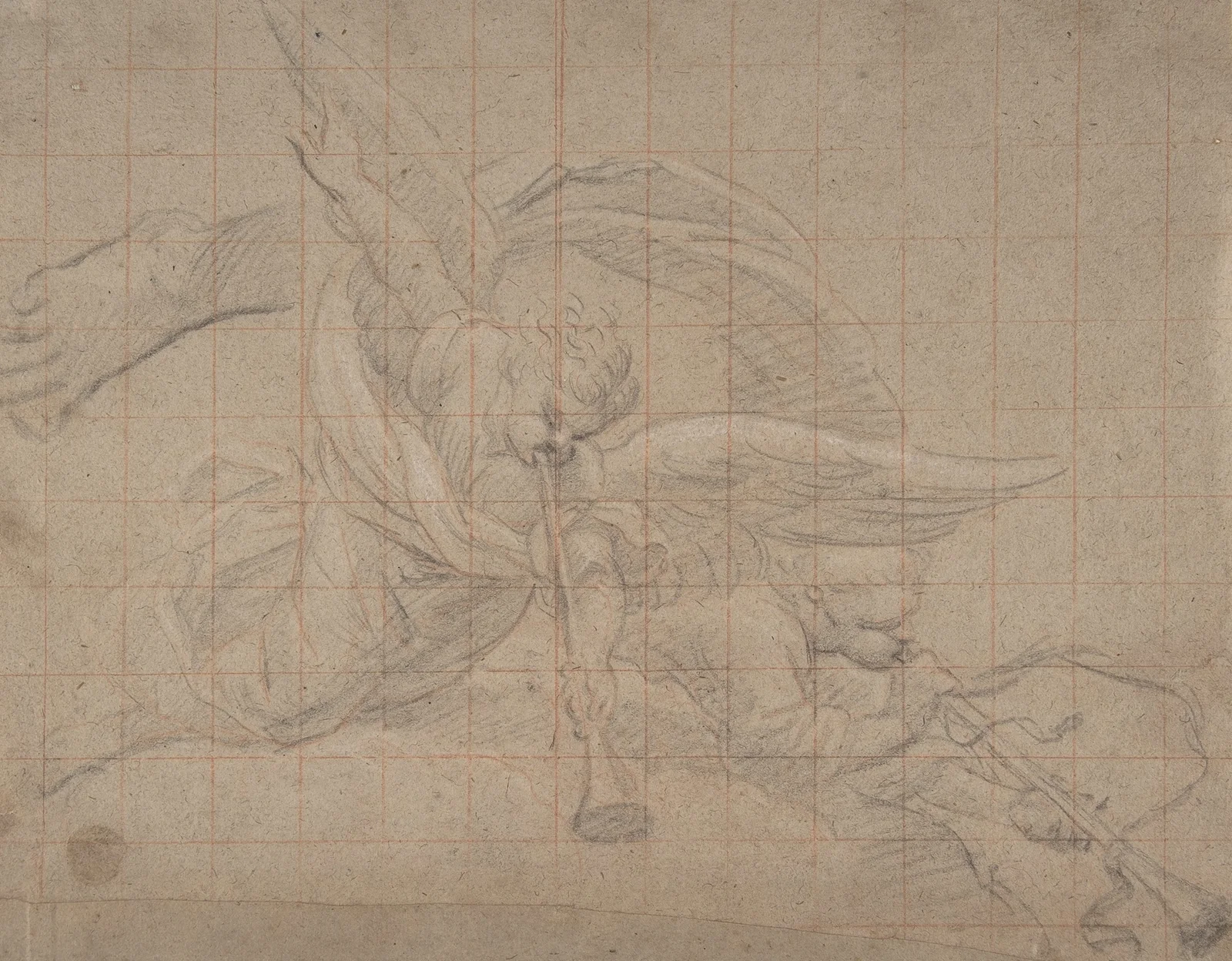 Two Angels, Study for the Val de Grâce av Pierre Mignard