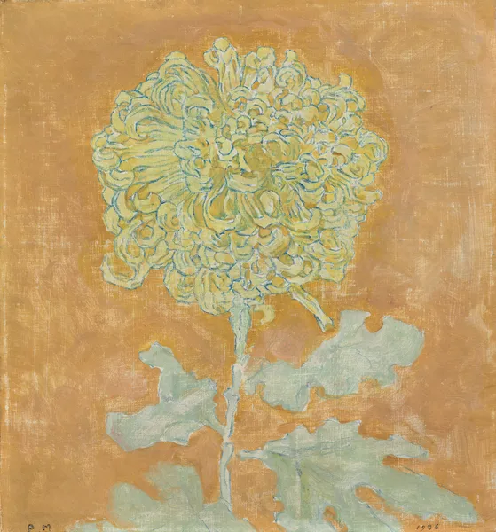 Chrysanthemum av Piet Mondrian