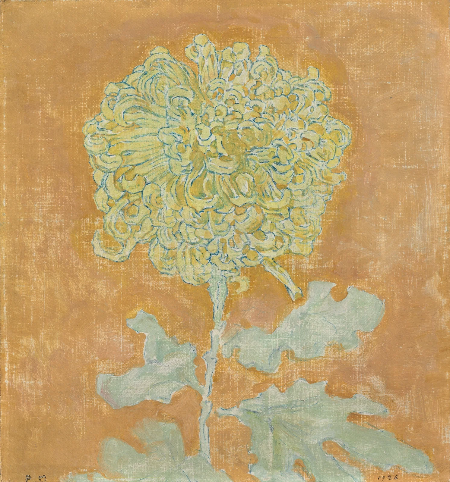Chrysanthemum av Piet Mondrian