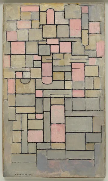 Composition 8 av Piet Mondrian