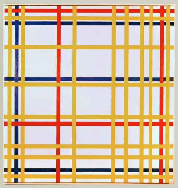 New York City I av Piet Mondrian
